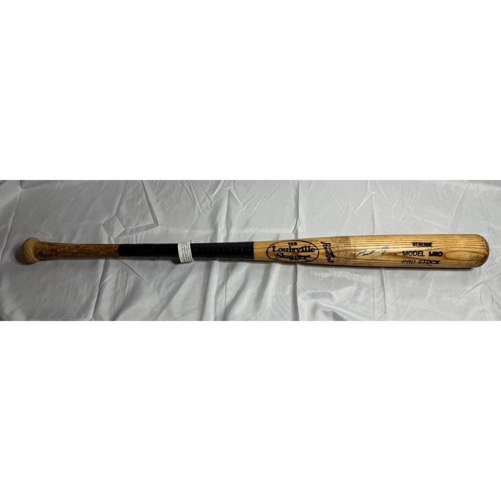 Bubba Crosby LA Angels Signed Game Used Louisville Slugger M110 Bat 34in 2002